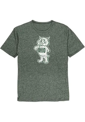 Ohio Bobcats Green Vintage Logo Short Sleeve Fashion T Shirt