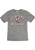 Central Missouri Mules Grey Triblend Short Sleeve Fashion T Shirt