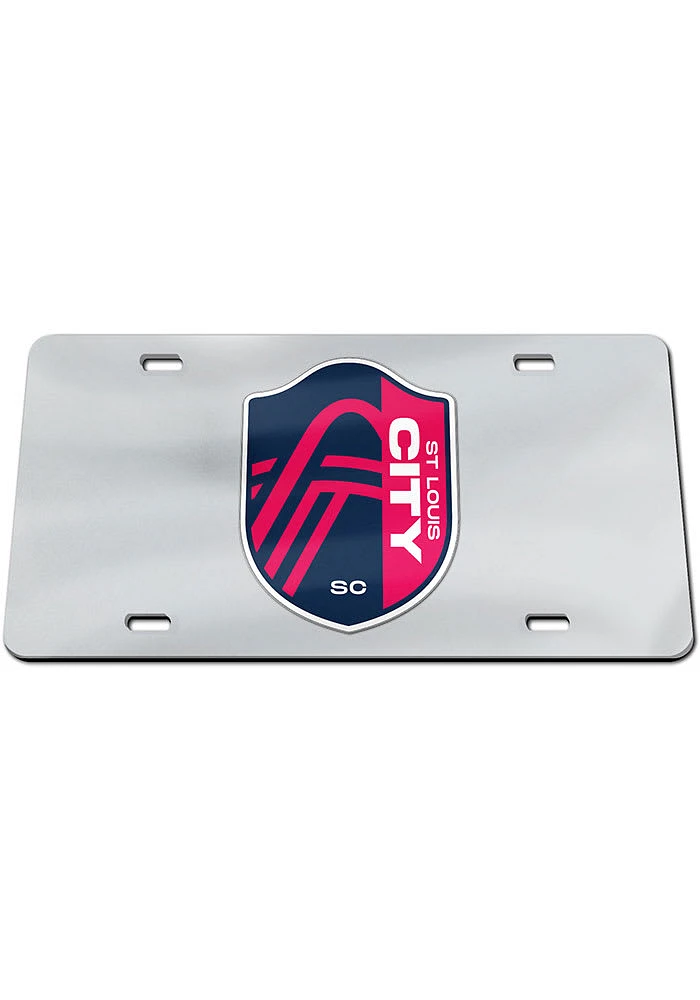 St Louis City SC Red Acrylic Car Accessory License Plate