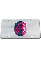 St Louis City SC Red Acrylic Car Accessory License Plate