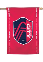 St Louis City SC 28x40 Inch Banner - Red