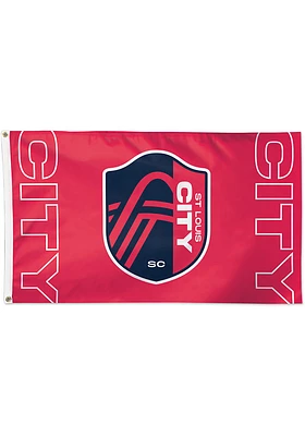 St Louis City SC 3x5 Silk Screen Grommet Flag