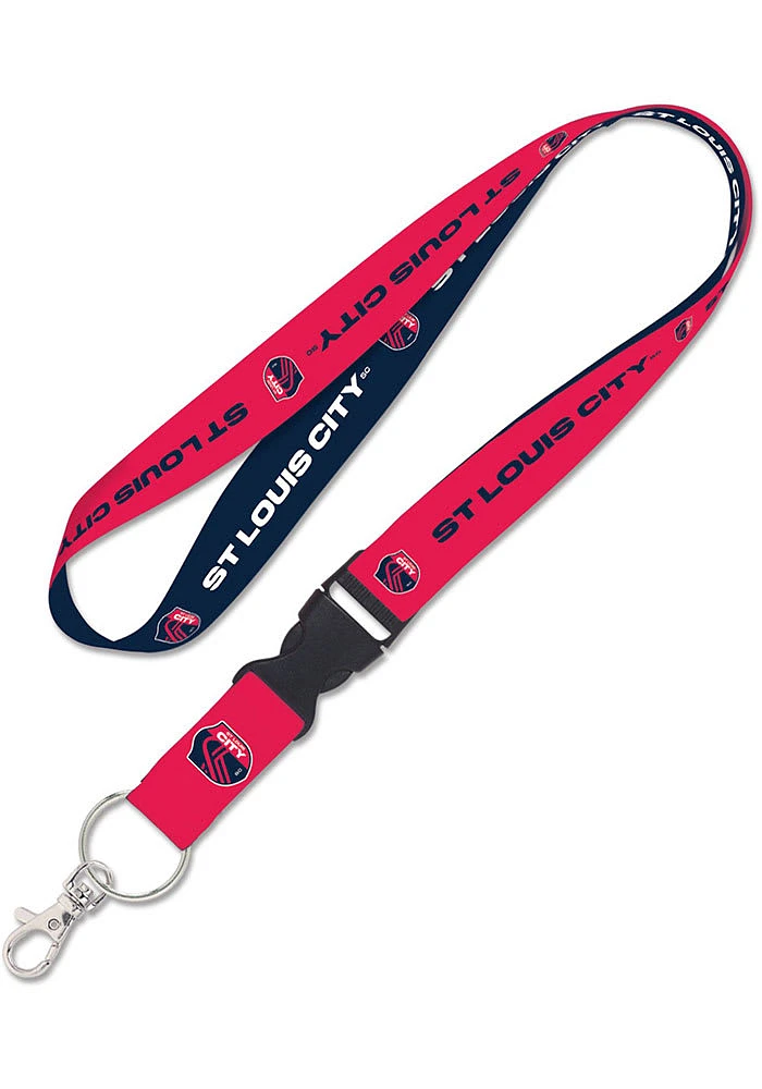 St Louis City SC Detachable Graphic Lanyard - Red