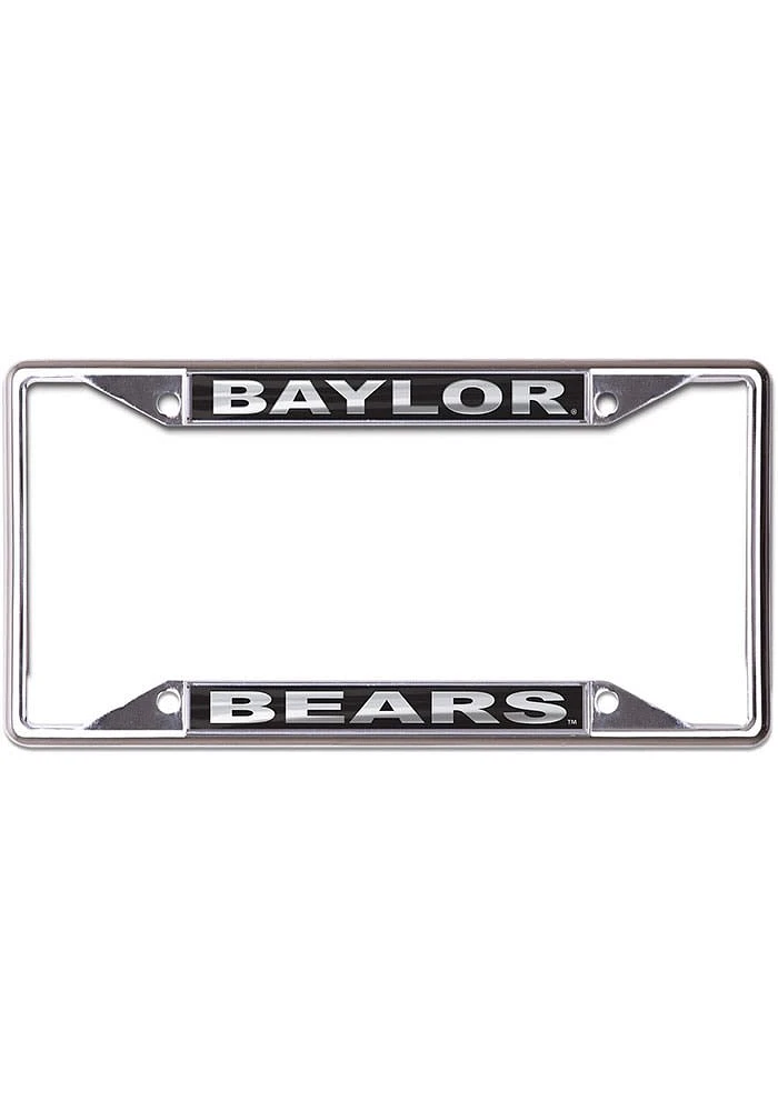 Baylor Bears Black and Silver License Plate Frame - Black