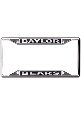 Baylor Bears Black and Silver License Plate Frame - Black