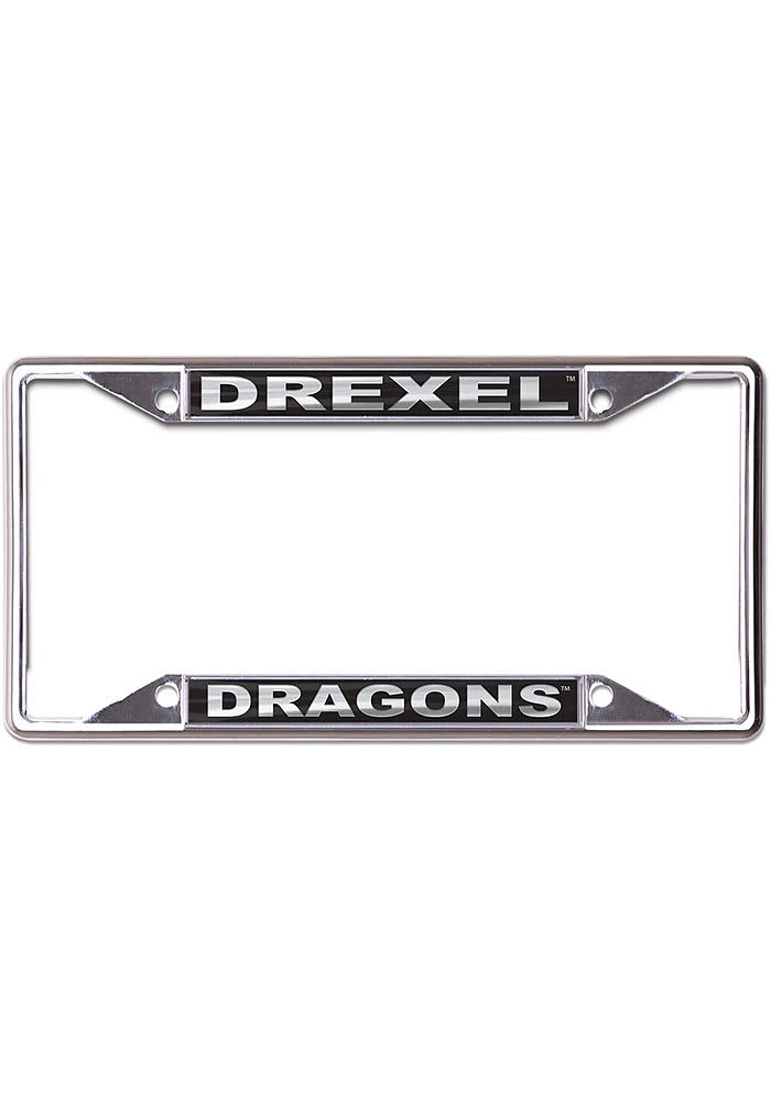 Drexel Dragons Black and Silver License Frame