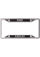 Eastern Michigan Eagles Black and Silver License Plate Frame - Black