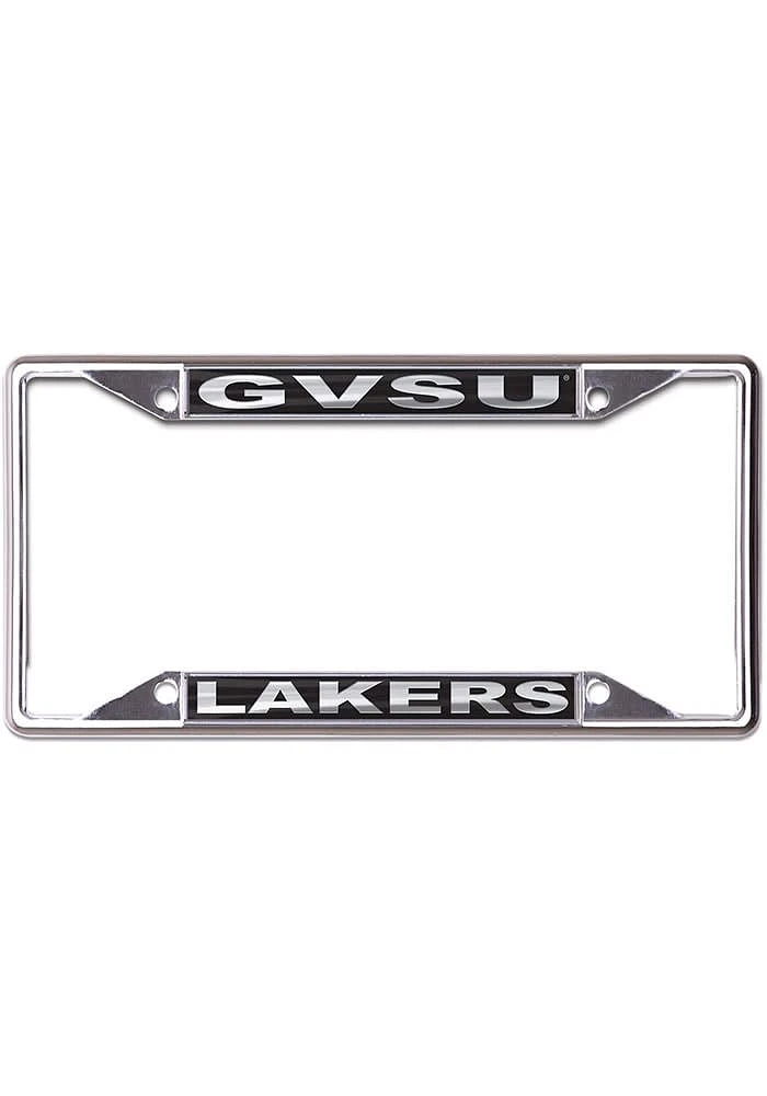 Grand Valley State Lakers Black and Silver License Plate Frame - Black