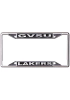 Grand Valley State Lakers Black and Silver License Plate Frame - Black