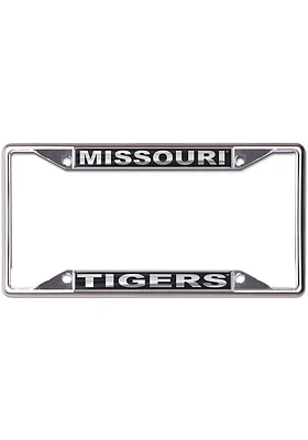 Missouri Tigers Black and Silver License Plate Frame - Black