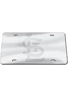 St Louis Cardinals Silver Frosted Car Accessory License Plate