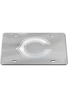 Chicago Bears Silver Frosted Car Accessory License Plate