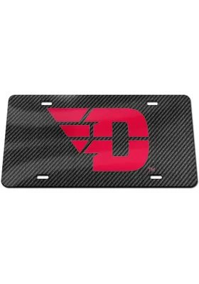 Dayton Flyers Carbon Fiber Car Accessory License Plate