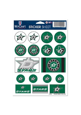 Dallas Stars 5x7 Souvenir Stickers - Green