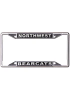 Northwest Missouri State Bearcats Metallic Black and Silver License Frame