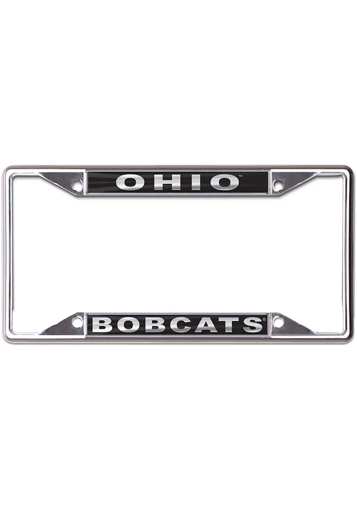 Ohio Bobcats Metallic Black and Silver License Frame