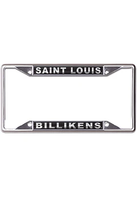 Saint Louis Billikens Metallic Black and Silver License Frame