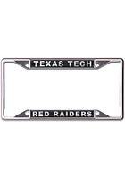 Texas Tech Red Raiders Metallic Black and Silver License Plate Frame - Black
