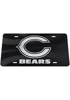 Chicago Bears Black Silver on Black Car Accessory License Plate