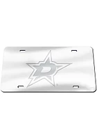 Dallas Stars Silver Frosted Car Accessory License Plate
