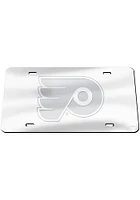 Philadelphia Flyers Silver Frosted Car Accessory License Plate
