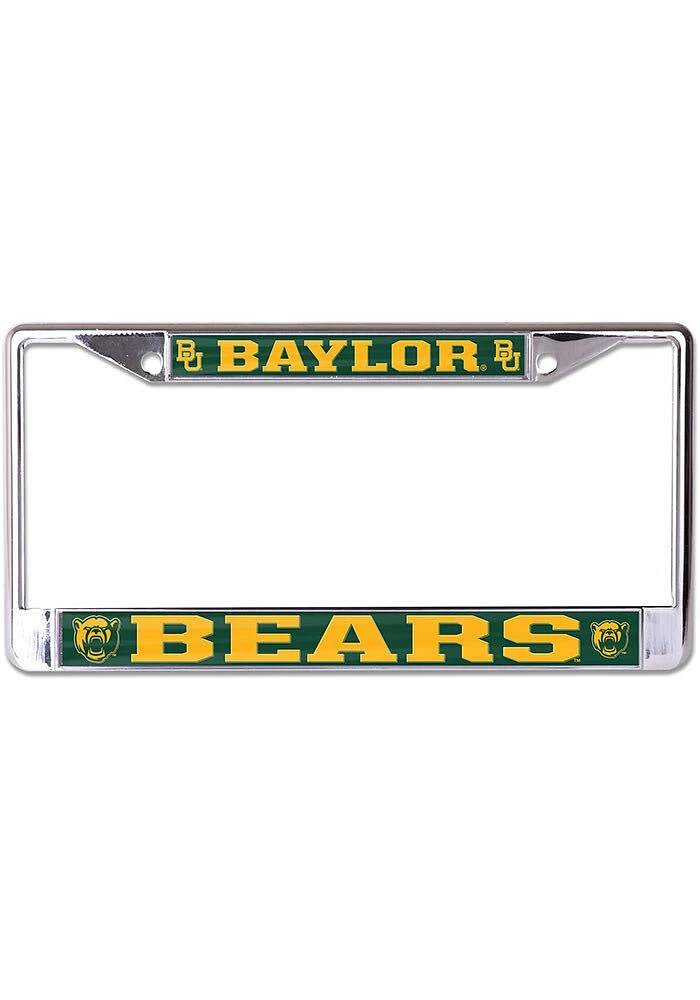 Baylor Bears Mega Team Logo License Plate Frame - Silver