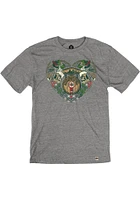 Rally Kansas City Grey German Heart Short Sleeve Fashion T Shirt
