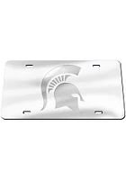 Michigan State Spartans Silver Frosted Car Accessory License Plate