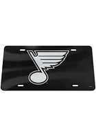 St Louis Blues Black on Silver Car Accessory License Plate