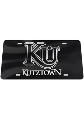 Kutztown University Black Silver on Black Car Accessory License Plate