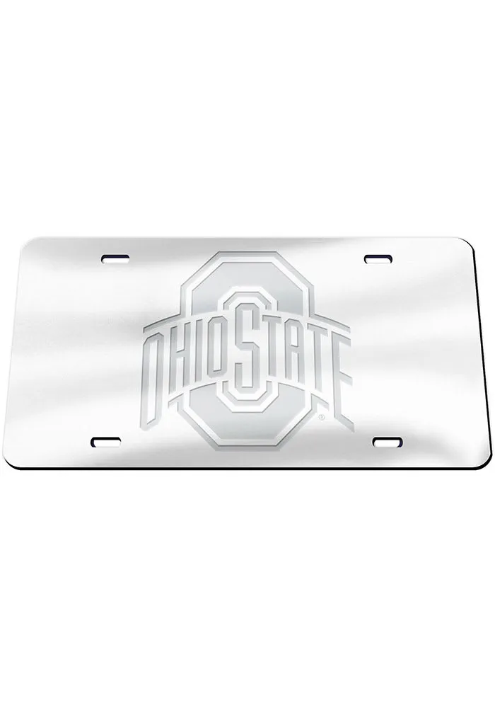 Ohio State Buckeyes Frosted Car Accessory License Plate