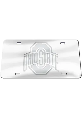 Ohio State Buckeyes Frosted Car Accessory License Plate