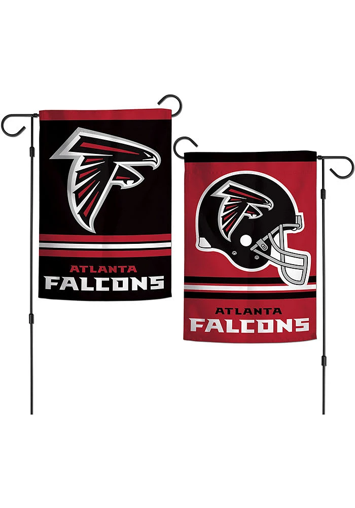 Atlanta Falcons 2 Sided Garden Flag - Black