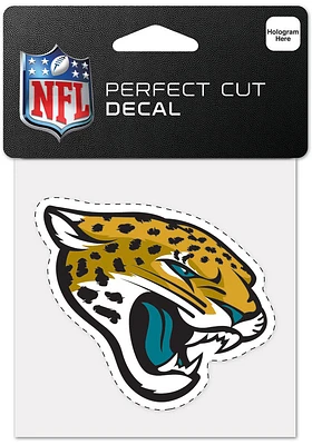 Jacksonville Jaguars 4x4 Inch Auto Decal - Blue