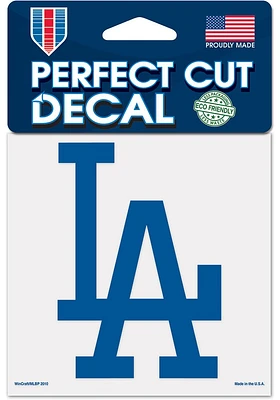 Los Angeles Dodgers 4x4 inch Auto Decal - Blue