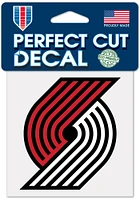 Portland Trail Blazers 4x4 inch Auto Decal - Red