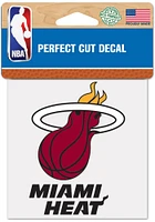 Miami Heat 4x4 inch Auto Decal - Red