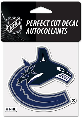 Vancouver Canucks 4x4 inch Auto Decal - Green