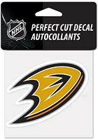Anaheim Ducks 4x4 inch Auto Decal - Black