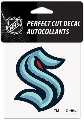 Seattle Kraken 4x4 inch Auto Decal - Blue
