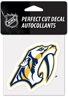 Nashville Predators 4x4 inch Auto Decal - Yellow