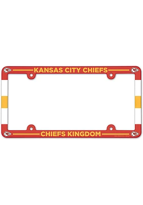 Kansas City Chiefs Plastic License Plate Frame