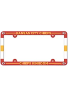 Kansas City Chiefs Plastic License Plate Frame