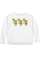 Wichita State Shockers Womens White Flag Squad Crew Sweatshirt