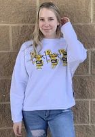 Wichita State Shockers Womens White Flag Squad Crew Sweatshirt