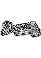Atlanta Braves Chrome Car Emblem - Silver