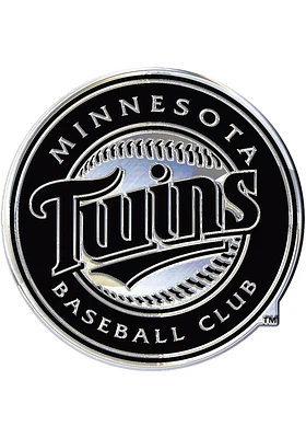 Minnesota Twins Chrome Car Emblem - Silver