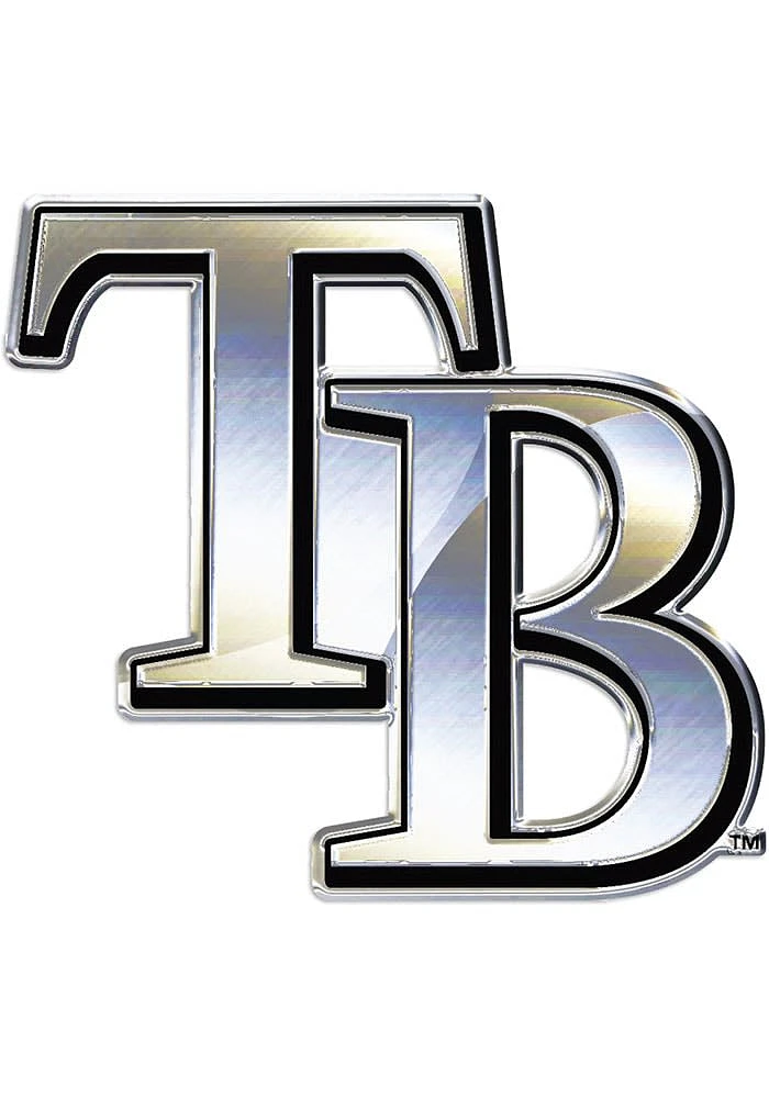 Tampa Bay Rays Chrome Car Emblem - Silver