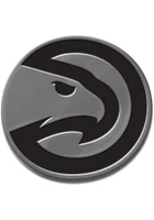 Atlanta Hawks Chrome Car Emblem - Silver
