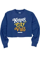 Kansas City Womens Blue Vibes Crew Sweatshirt
